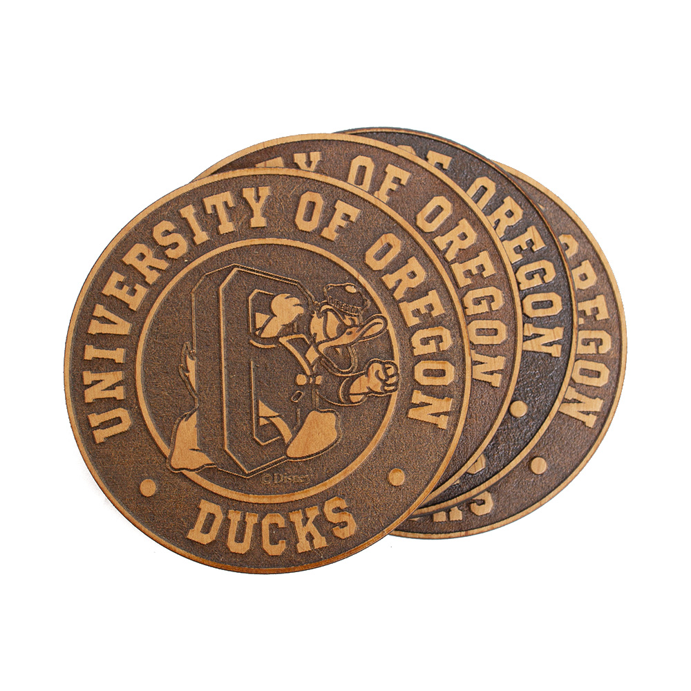 Duck through O, DTO, Timeless Etchings, Coaster, 4 pack